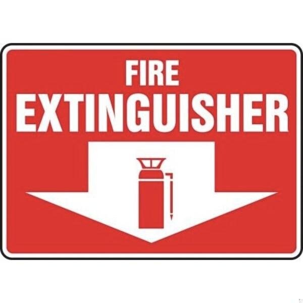 Accuform FIRE SAFETY SIGN 10 X 14 PLASTIC MFXG428VP MFXG428VP - main
